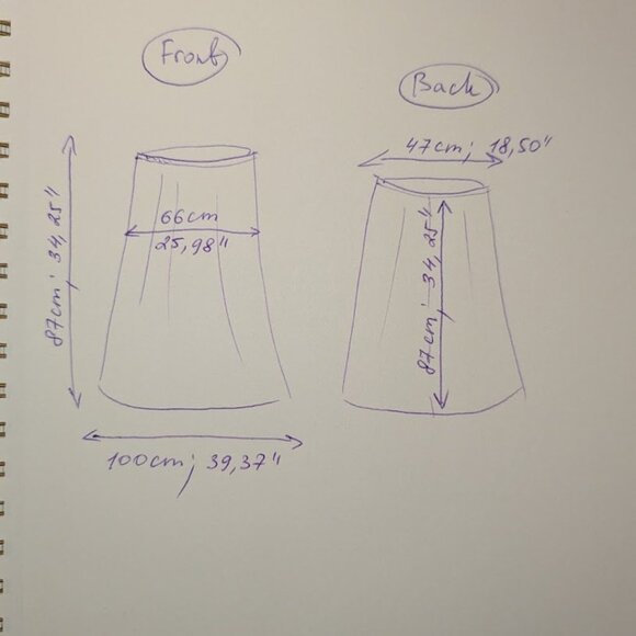 Vintage R&K Evening Black Velvet A-Line Maxi Skirt Stretch Waist Made in USA - Picture 9 of 9